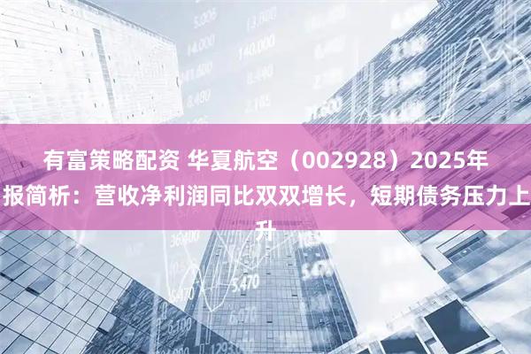 有富策略配资 华夏航空（002928）2025年中报简析：营收净利润同比双双增长，短期债务压力上升